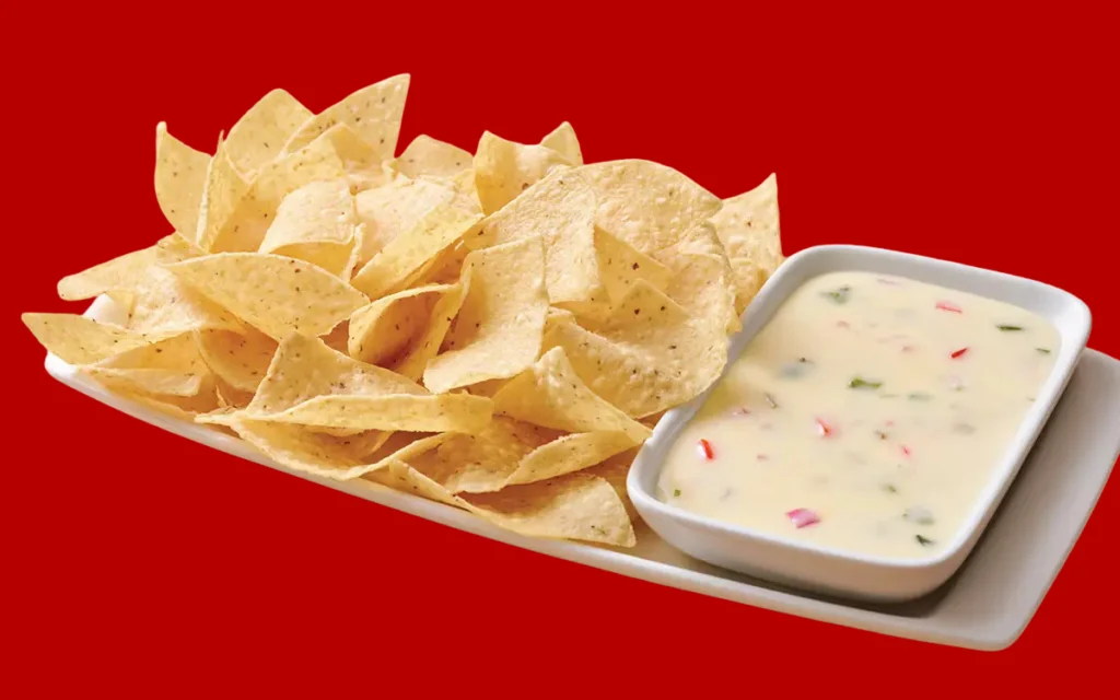 white-queso-dip chips